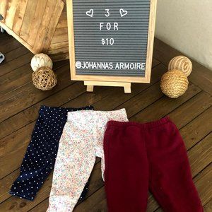 ♥️ Baby Girl Pants/Leggings 3 for $10